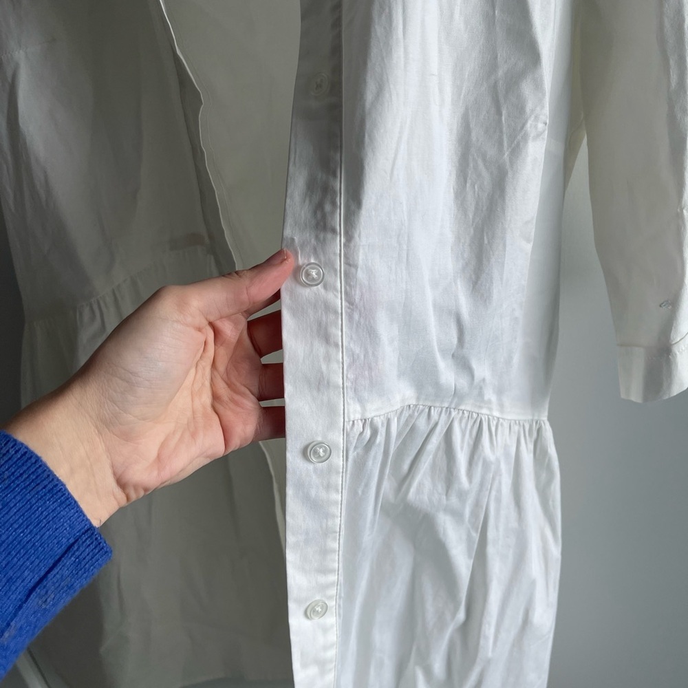 Tuckernuck White Button-Down Shirt Dress - Picture 4 of 8